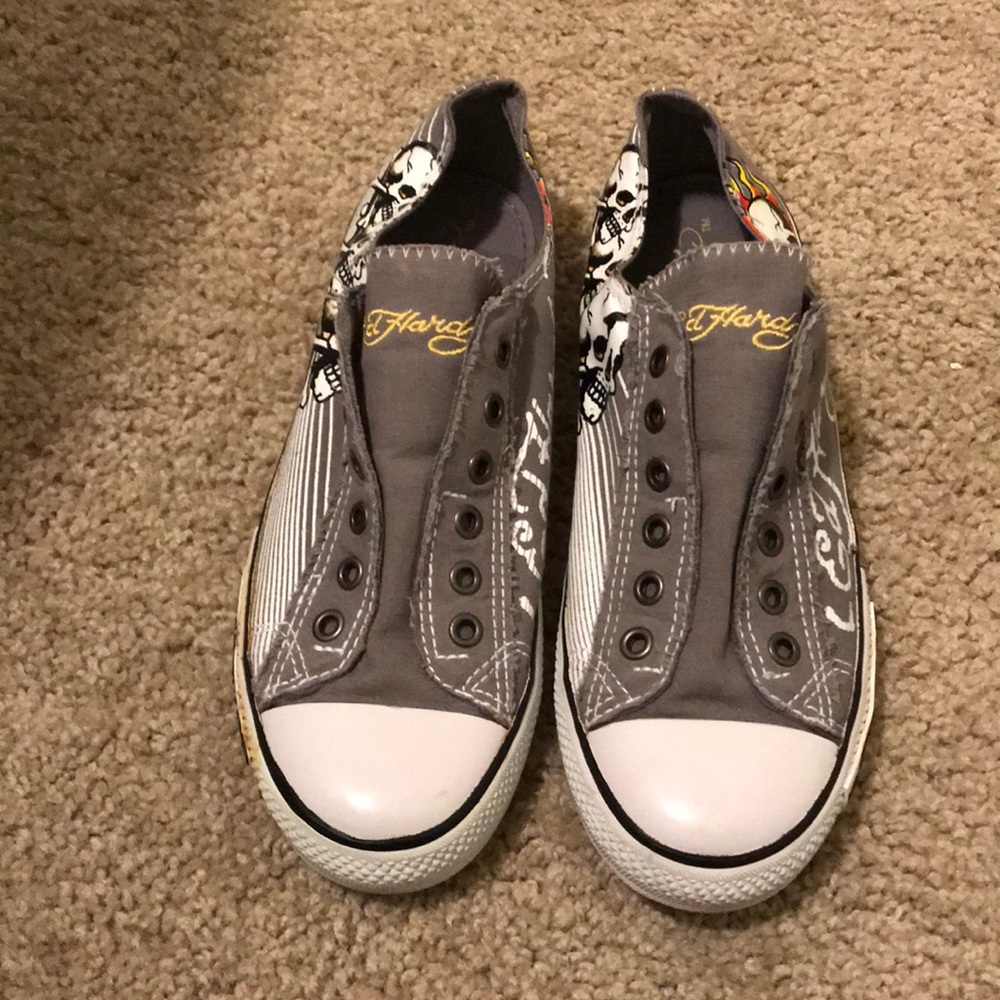 Vintage Don Ed Hardy women’s slip on shoes